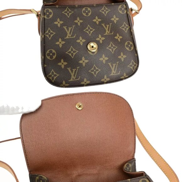 LOUIS VUITTON Saint Cloud MM Shoulder Bag Monogram Leather Brown M51243 17FA183 - Picture 2 of 16